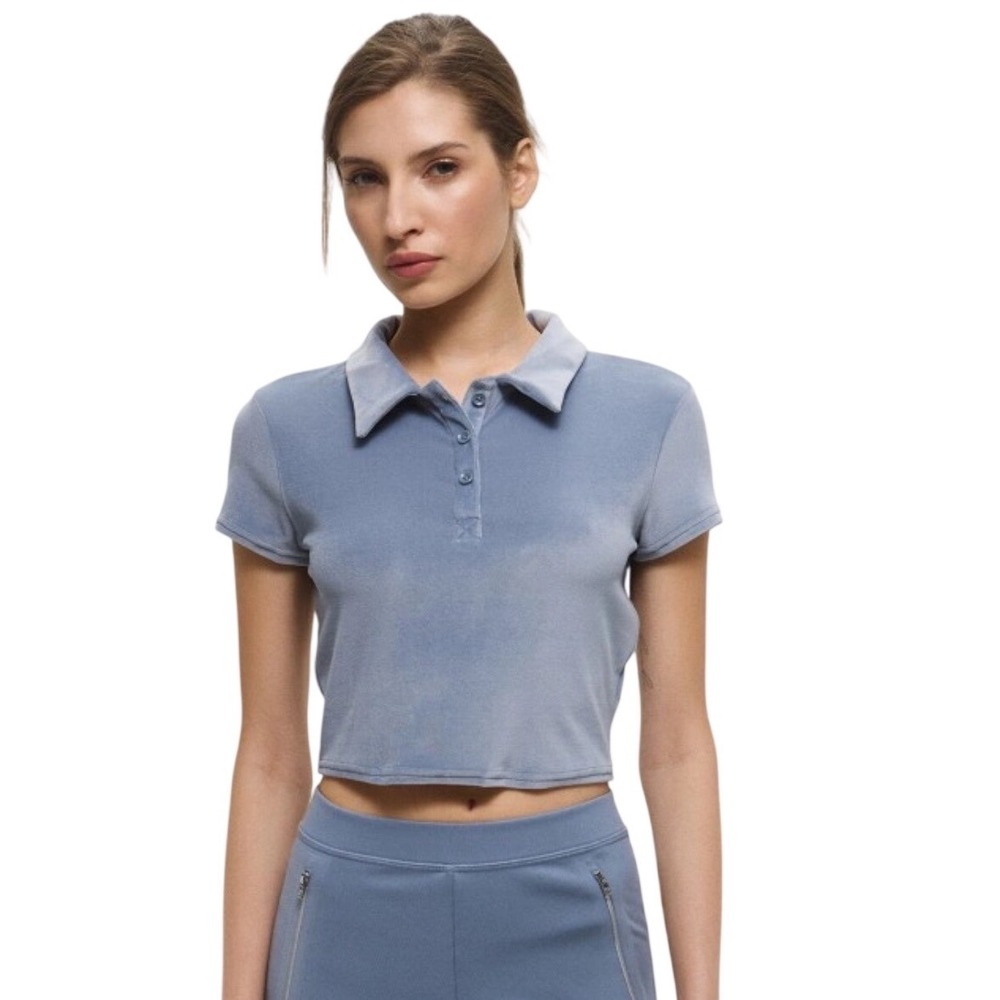 ALO Yoga Velour Choice Polo, Women's, Size XS